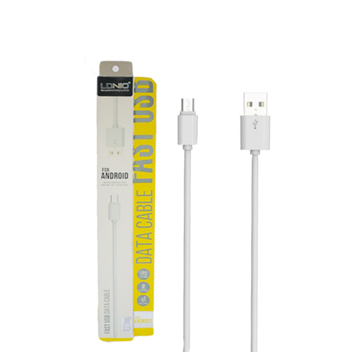 cable usb fast charge blanco v8