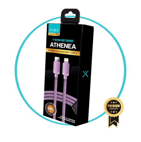 xaea cable usb tipo c a iphone violeta