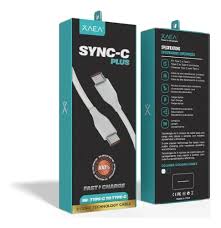 cable usb xaea tipo c a tipo c blanco