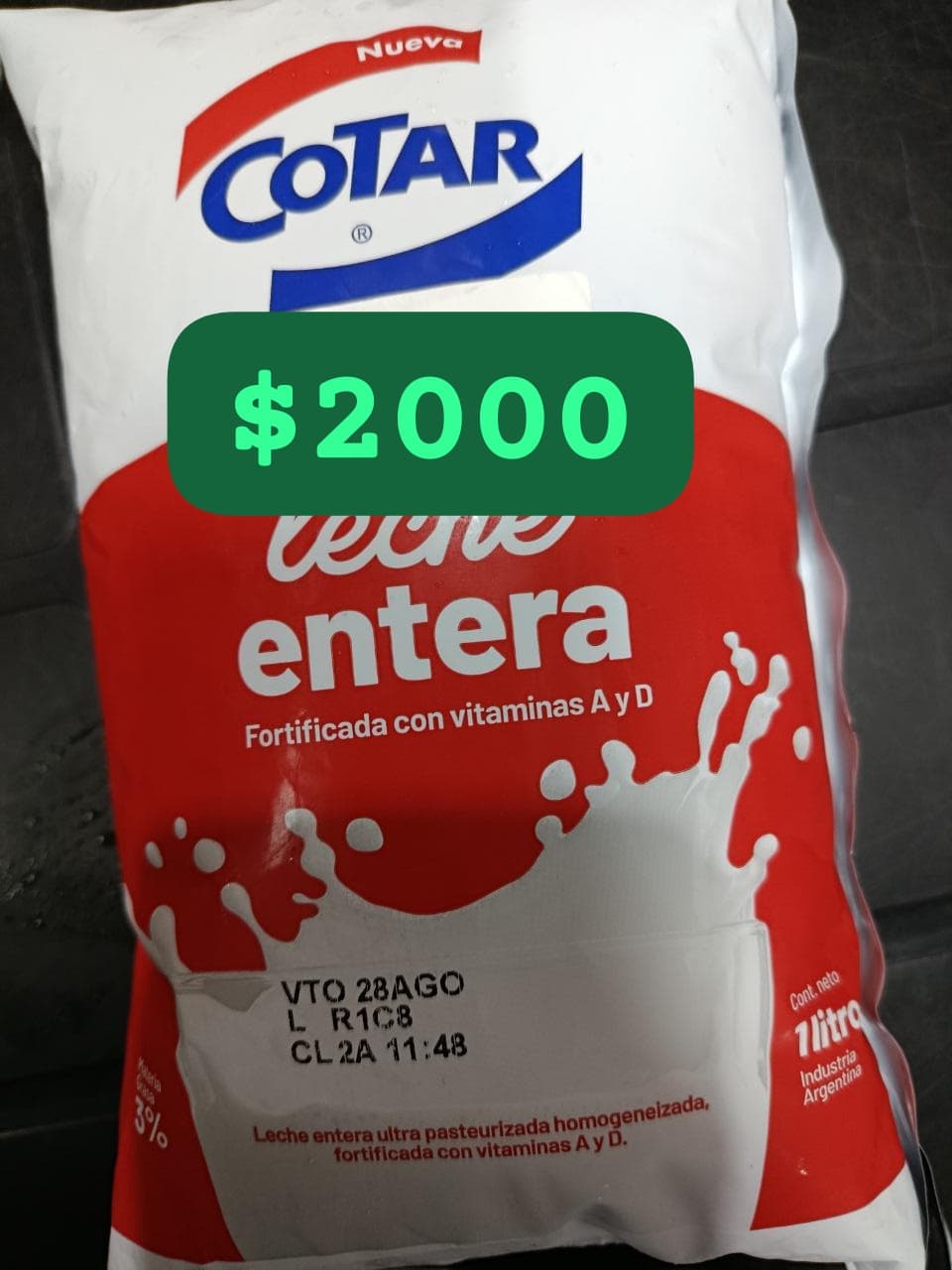 leche liquida cotar x 1 litro