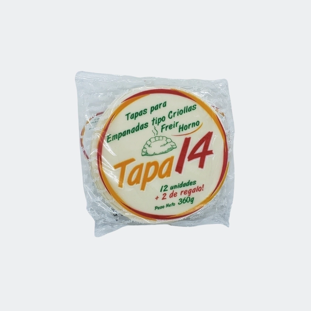 Discos de empanadas tipo criolla TAPA 14 360gr