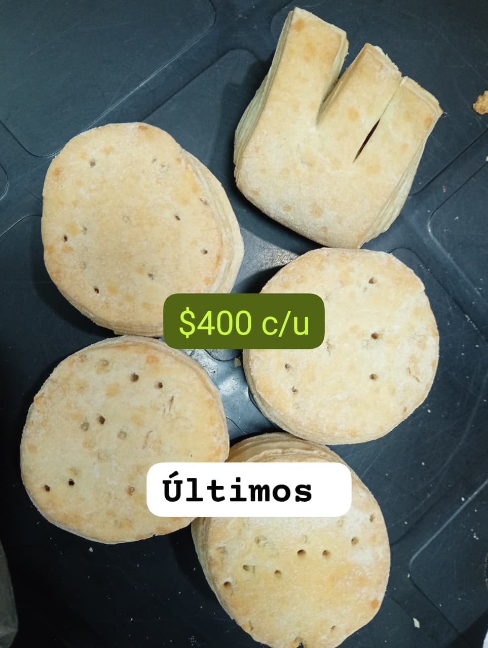 biscochos $400 cada uno