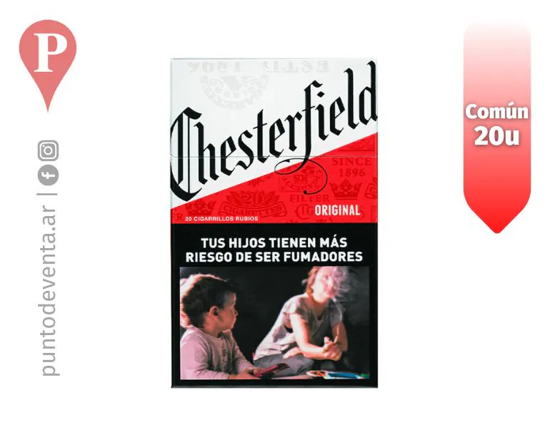 Cigarrillos ChesterField Original Comun 20u
