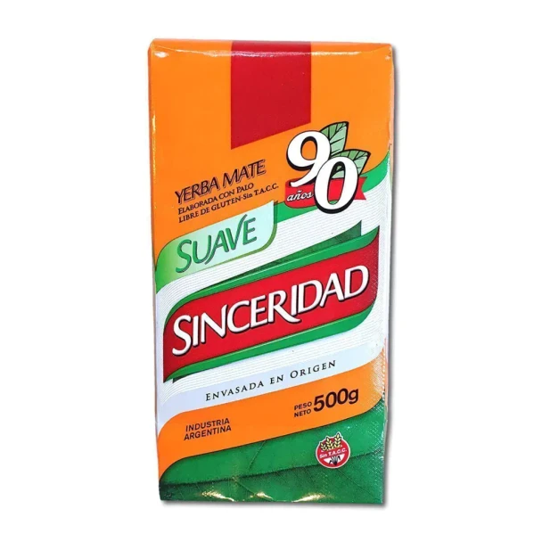 Sinceridad Yerba Mate Suave Gluten-Free with Palo, 500 g