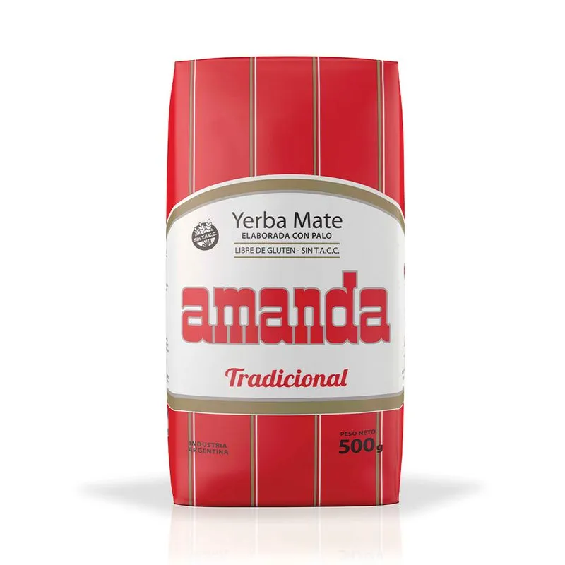 Yerba Mate Tradicional con Palo 500 Grs Amanda