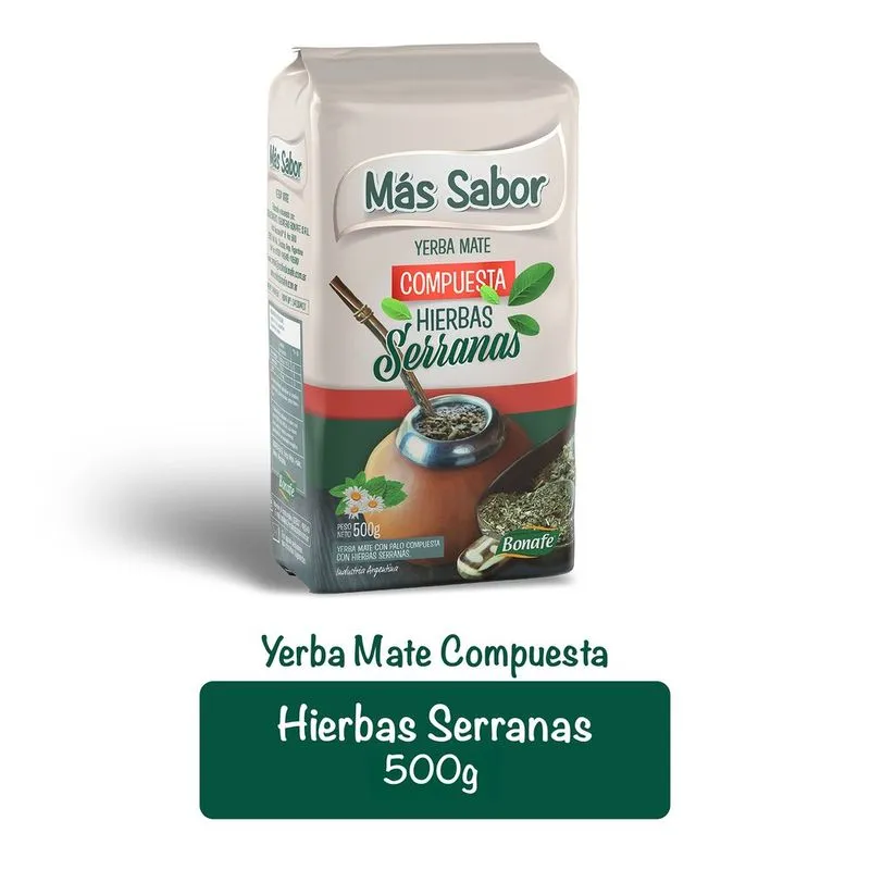 Yerba Mas Sabor Compuesta x 500gr